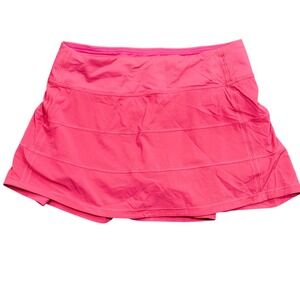 Lululemon Pace Rival Skirt Skort Pink Size 10 Pickleball Tennis Golf Athleisure